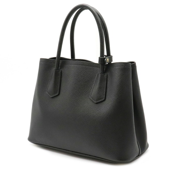 Prada Nero Saffiano Black Leather Bag Tote - Picture 1 of 9